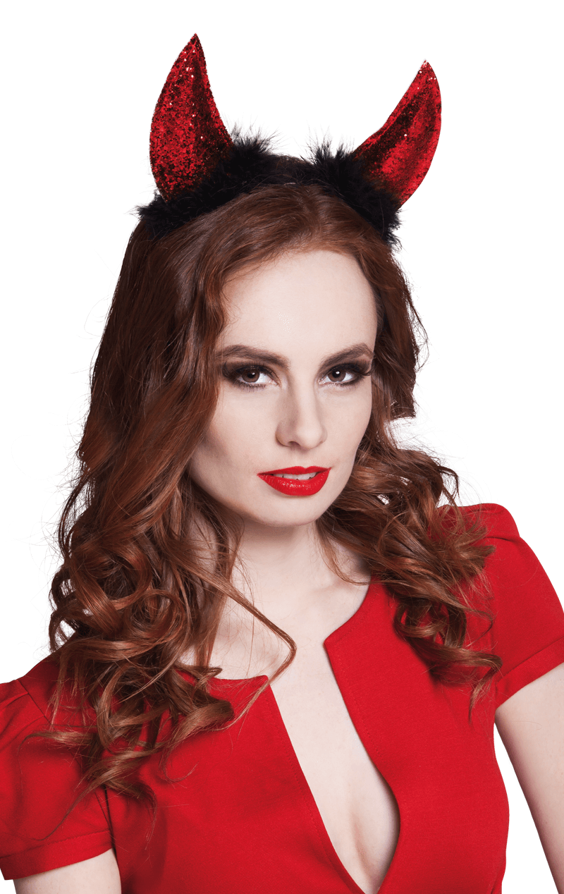 Boland Glitter Devil Horns Accessory 1 Boland Glitter Devil Horns Accessory