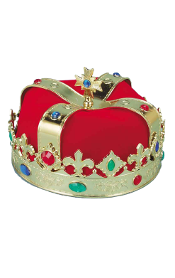 Jewelled Fabric Queens Crown