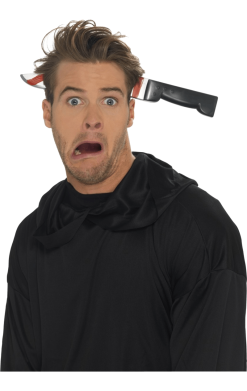 Smiffys Knife Through Head Accessory