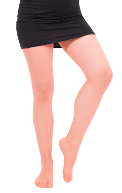 Adult Orange Translucent Tights