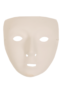 Smiffys White Robot Facepiece