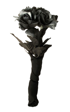 Smiffys Black Corpse Bride Rose Bouquet
