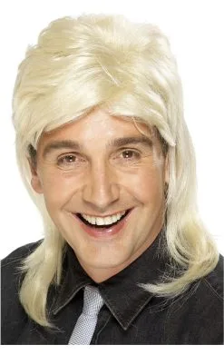 Smiffys Blonde Mullet Wig