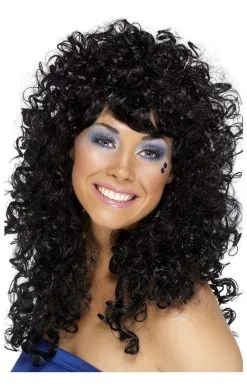 Smiffys Boogie Babe Black Wig