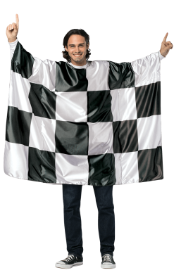 Adult Checkered Race Flag Costume