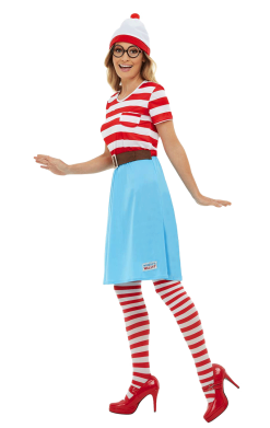Smiffys Adult Where's Wally? Wenda Dress Costume -Fancy Dress Shop 00009925a02