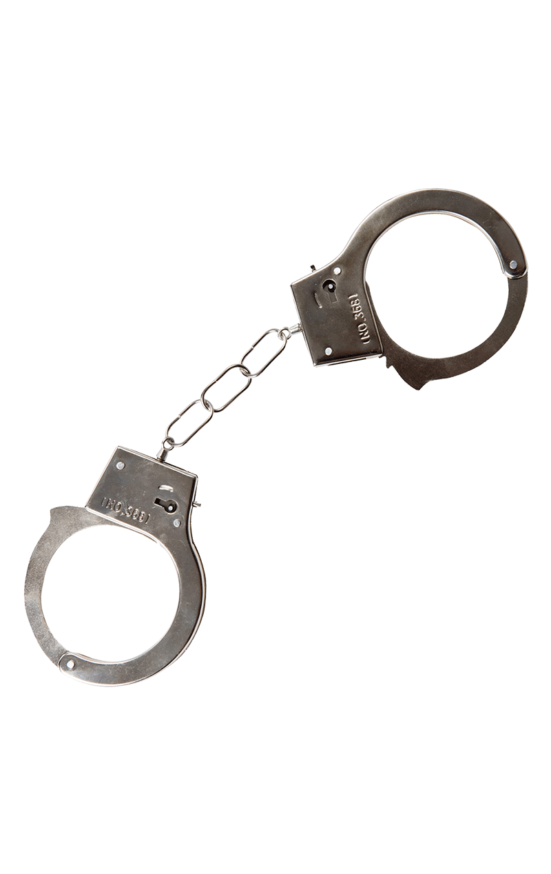 Smiffys Metal Handcuffs Accessory 1 Smiffys Metal Handcuffs Accessory