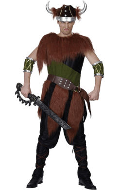 Adult Fur Viking Man Costume