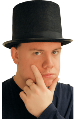 Black Top Hat Accessory