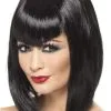 Smiffys Vamp Short Black Wig