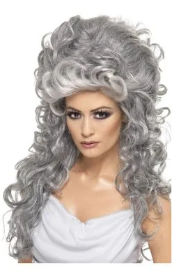 Smiffys Medea Witch Beehive Grey Wig