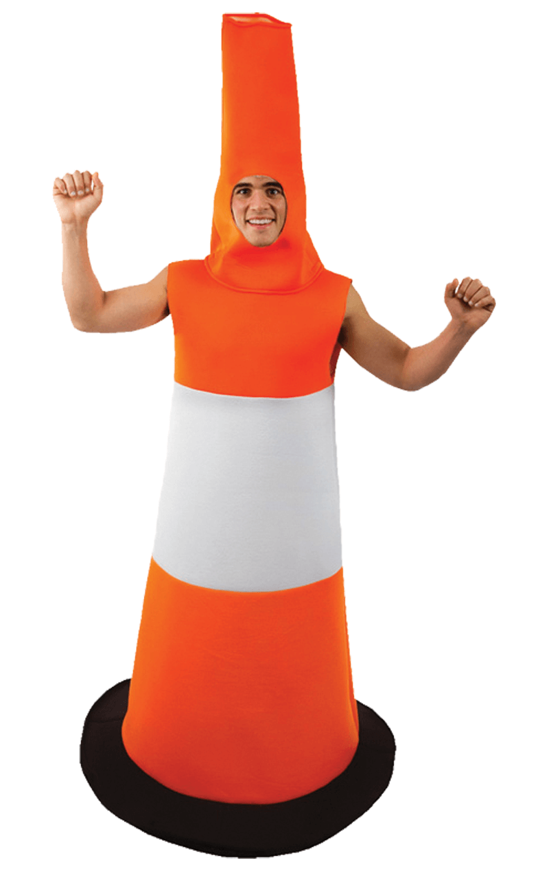 Adult Traffic Cone Costume 1 Adult Traffic Cone Costume