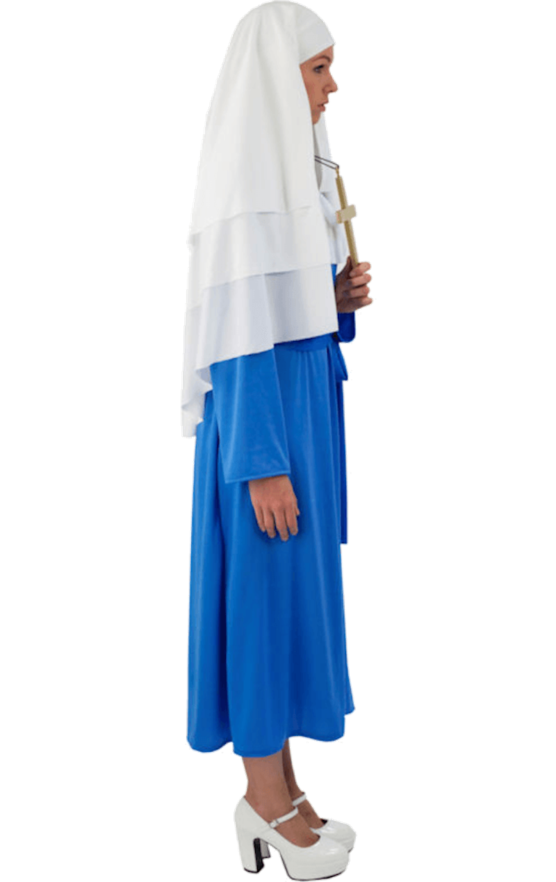 Adult Blue Nun Costume 2 Adult Blue Nun Costume - Image 2