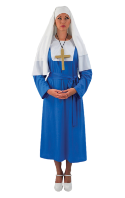 Adult Blue Nun Costume