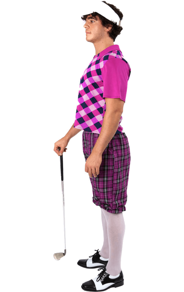 Mens Pink Pub Golf Costume 2 Mens Pink Pub Golf Costume - Image 2