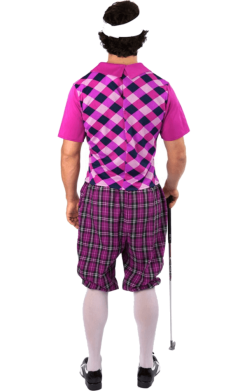 Mens Pink Pub Golf Costume 5 Mens Pink Pub Golf Costume -Fancy Dress Shop 00013187a02