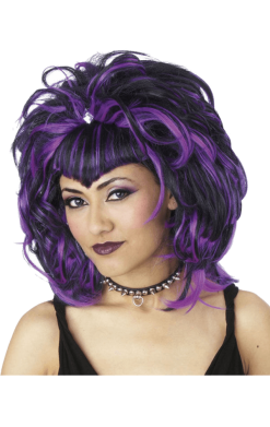 Sorceress Wig Black & Purple