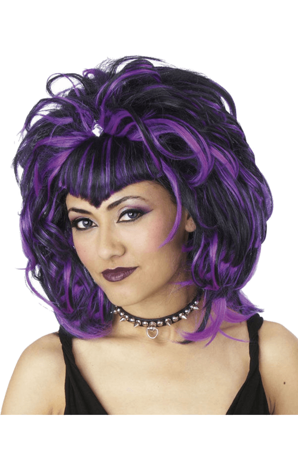 Sorceress Wig Black & Purple 1 Sorceress Wig Black & Purple
