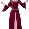 Smiffys Womens Red Maid Marion Costume