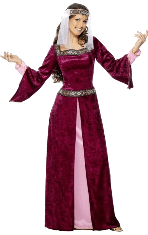 Smiffys Womens Red Maid Marion Costume 1 Smiffys Womens Red Maid Marion Costume