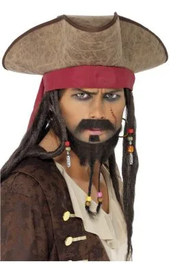 Smiffys Jack Sparrow Pirate Hat