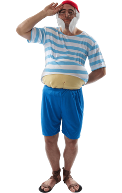 Mens Peter Pan Mr Smee Pirate Costume