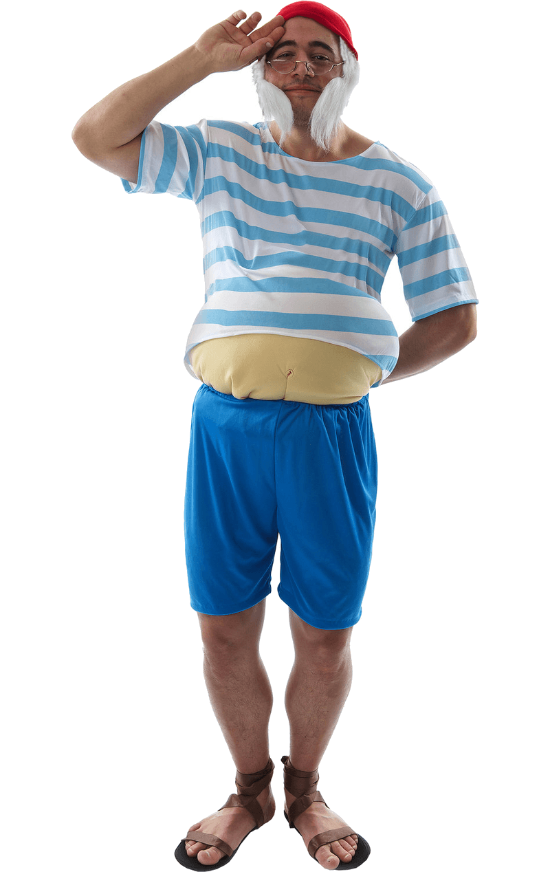 Mens Peter Pan Mr Smee Pirate Costume 1 Mens Peter Pan Mr Smee Pirate Costume