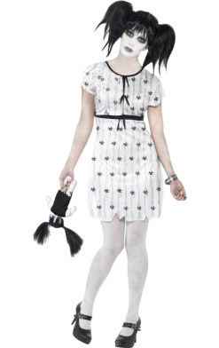Smiffys Womens Abby Creepy Halloween Doll Costume