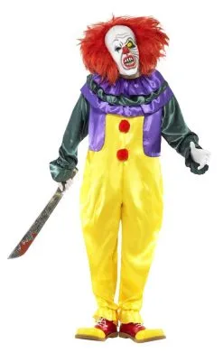 Smiffys Adult Penny The Wise Scary Clown Costume