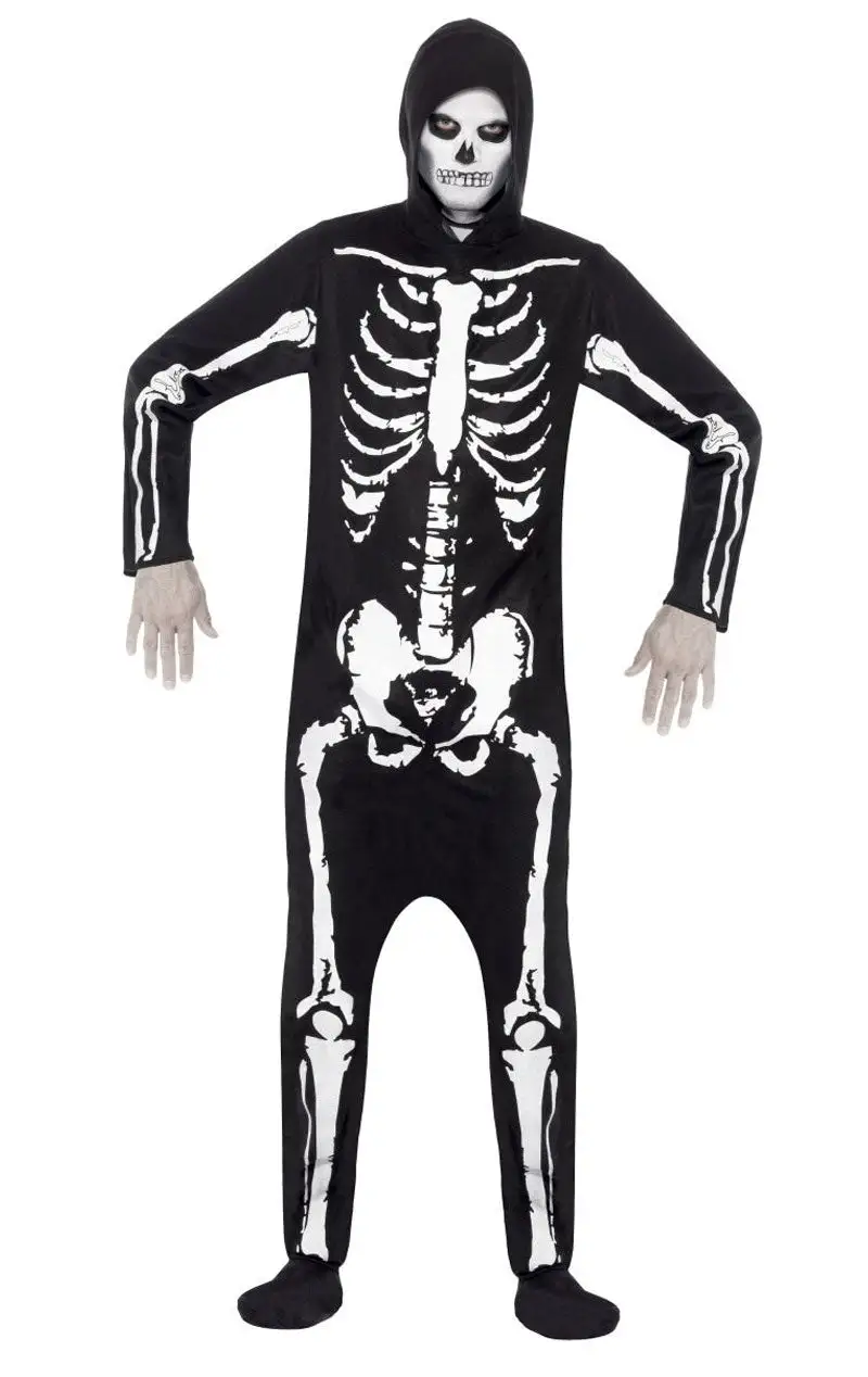 Smiffys Adult Skeleton Onesie 1 Smiffys Adult Skeleton Onesie