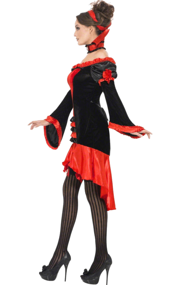 Smiffys Womens Fever Saucy Vampiress Costume 2 Smiffys Womens Fever Saucy Vampiress Costume - Image 2