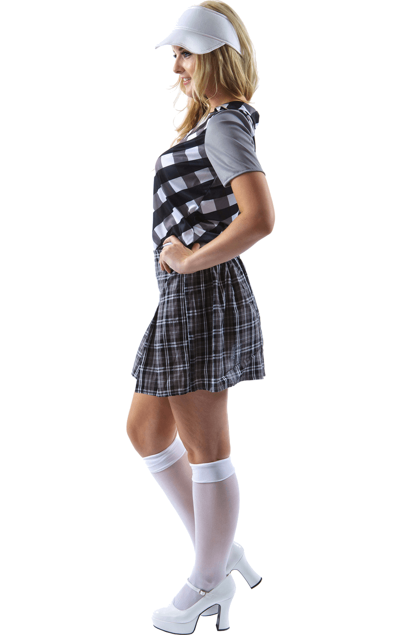 Womens Pub Golf Costume - Black 2 Womens Pub Golf Costume - Black - Image 2
