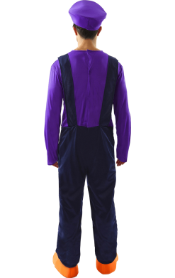Waluigi Super Mario Costume -Fancy Dress Shop 00016894a02