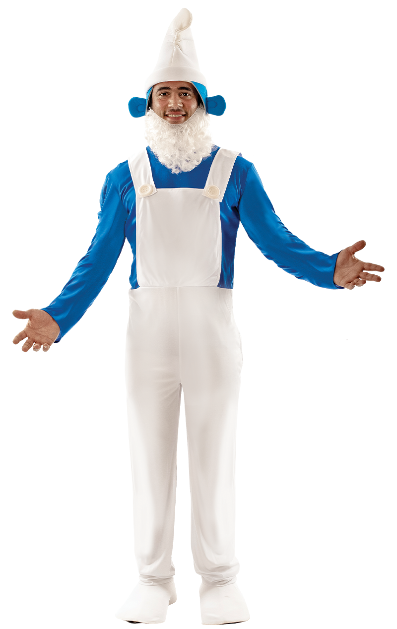 Blue Gnome Fancy Dress Costume 1 Blue Gnome Fancy Dress Costume