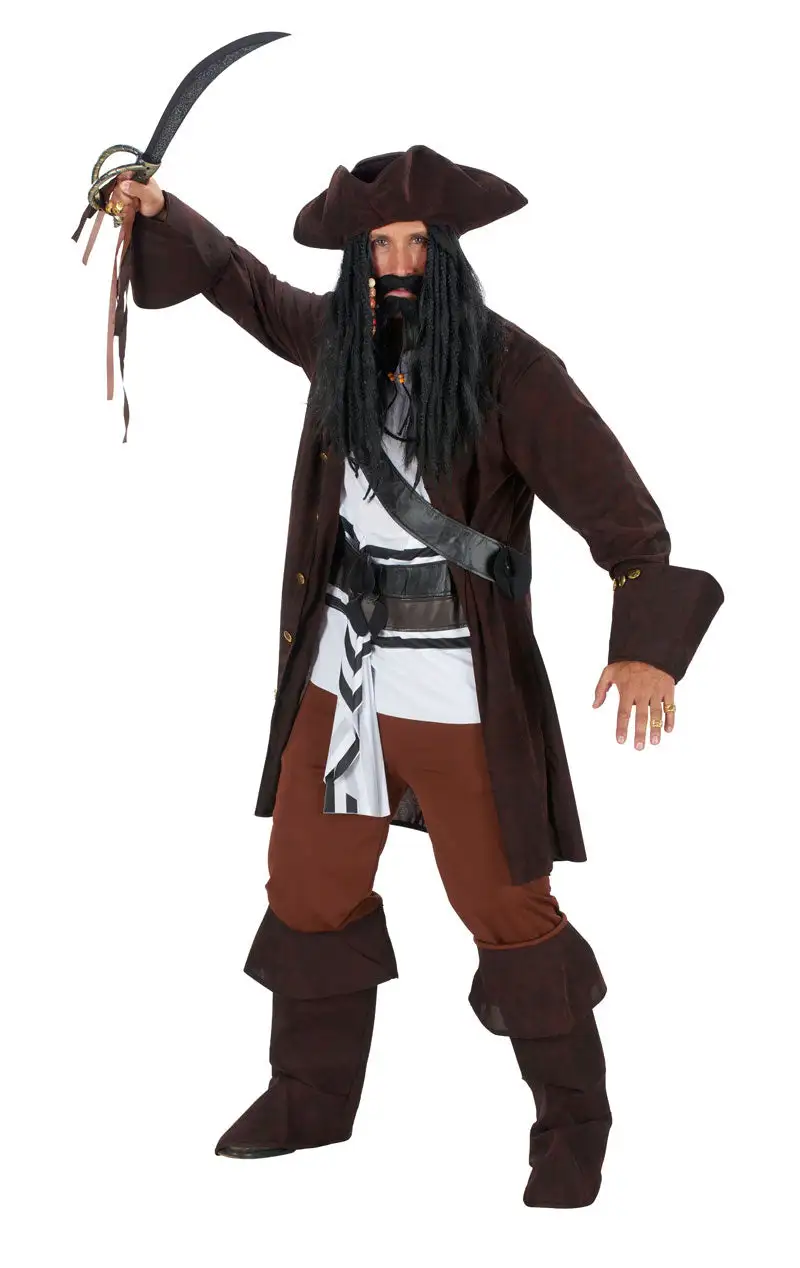 Mens Caribbean Pirate Costume 1 Mens Caribbean Pirate Costume