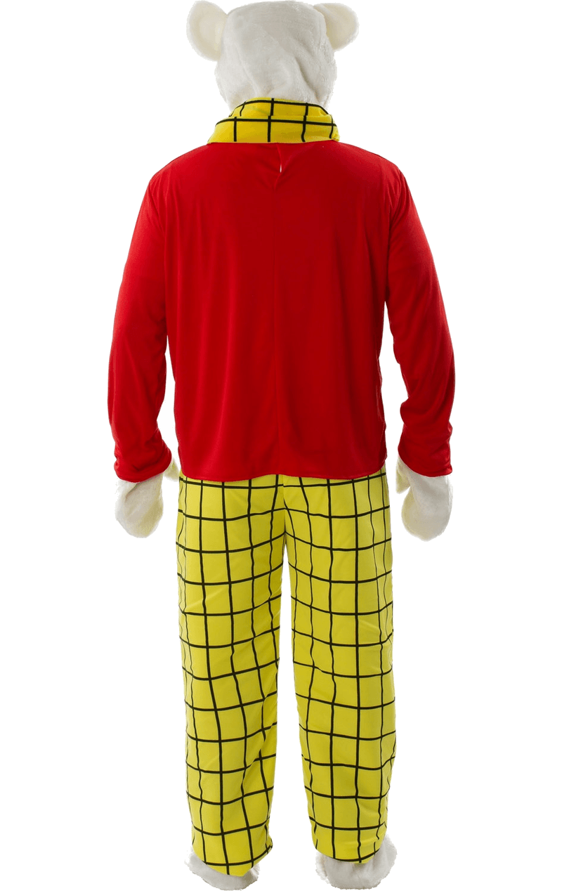 Adult Rupert Bear Costume 3 Adult Rupert Bear Costume - Image 3