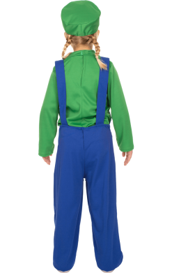 Kids Luigi Super Mario Costume -Fancy Dress Shop 00019391a02