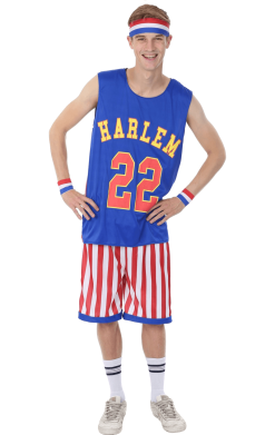 Mens USA Harlem Globetrotters Costume