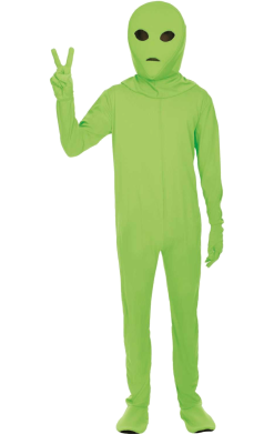 Adult Classic Green Alien Costume