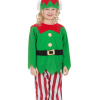 Kids Striped Elf Costume