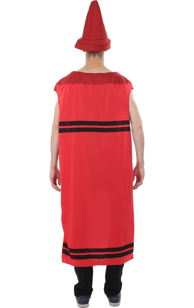 Adult Red Crayon Costume 3 Adult Red Crayon Costume - Image 3