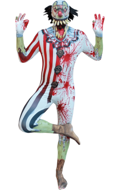 Adult Jaw Drop Clown Morphsuit