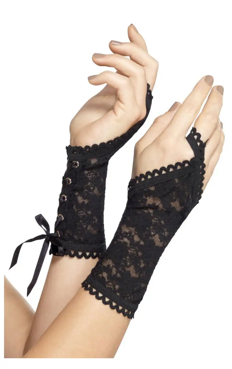 Smiffys Black Lace Glovelets 1 Smiffys Black Lace Glovelets