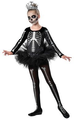 Kids Skelly Ballerina Costume