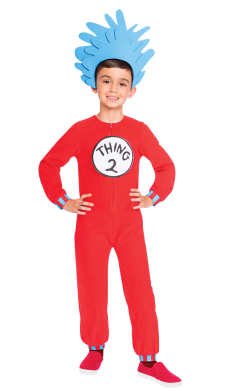AMSCAN Kids Thing 1 & 2 Costume -Fancy Dress Shop 00030317a02
