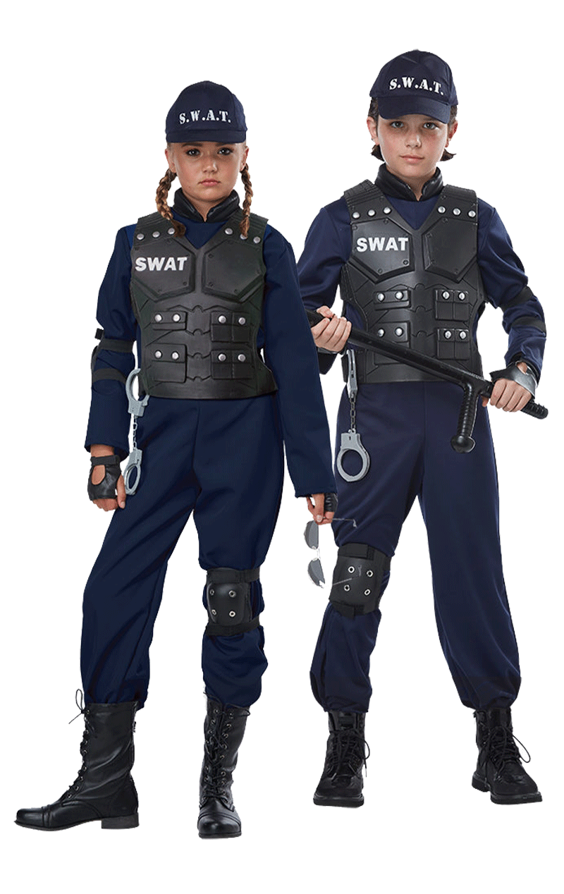 Kids SWAT Police Costume 3 Kids SWAT Police Costume - Image 3