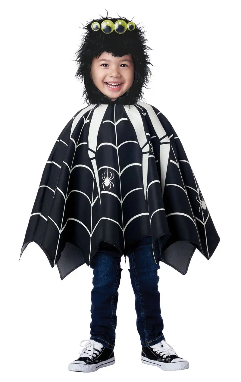 GENERIC Kids Glow-in-the-dark Spider Poncho Costume 1 GENERIC Kids Glow-in-the-dark Spider Poncho Costume