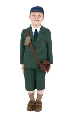 Smiffys Kids WW2 Evacuee Boy Costume