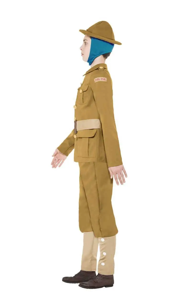 Smiffys Kids WW1 Soldier Army Costume 2 Smiffys Kids WW1 Soldier Army Costume - Image 2