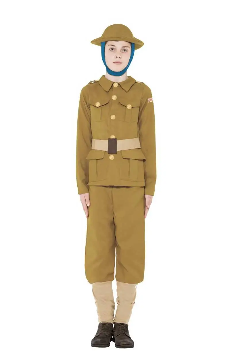 Smiffys Kids WW1 Soldier Army Costume 1 Smiffys Kids WW1 Soldier Army Costume
